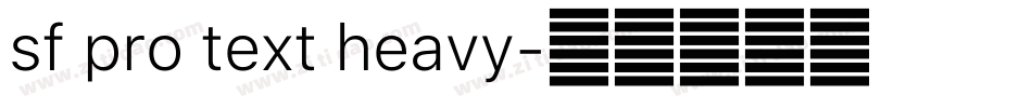 sf pro text heavy字体转换